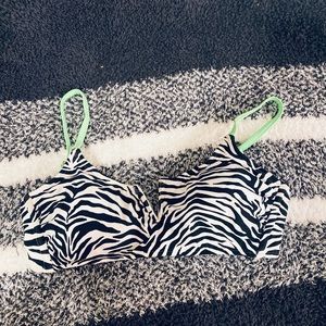 Zebra bikini top